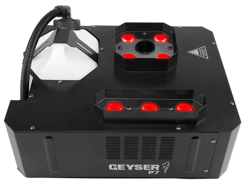 Chauvet DJ GEYSER P7 DMX Fog Machine RGBA+UV LED Effects+Remote+DMX Controller