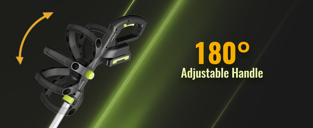 20V Cordless String Trimmer, 2.0Ah Battery Powered with Fast Charger, 12'' Grass Cutter with Auto Line Feed, 3-in-1 Electric Lawn Mower Grass Trimmer &amp; Edger Lawn Tool with 8 Lines for Yard, Garden