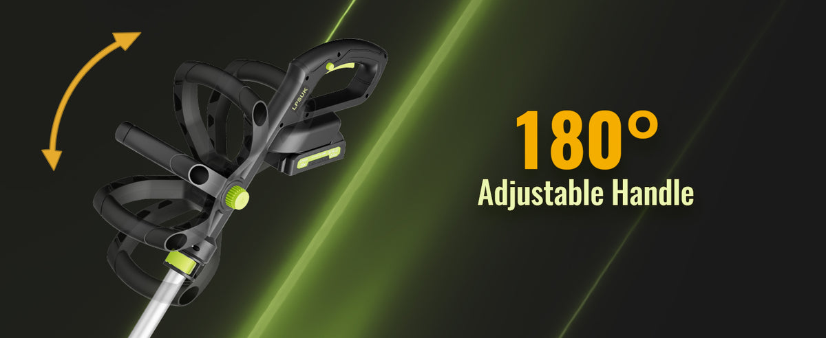 20V Cordless String Trimmer, 2.0Ah Battery Powered with Fast Charger, 12'' Grass Cutter with Auto Line Feed, 3-in-1 Electric Lawn Mower Grass Trimmer &amp; Edger Lawn Tool with 8 Lines for Yard, Garden