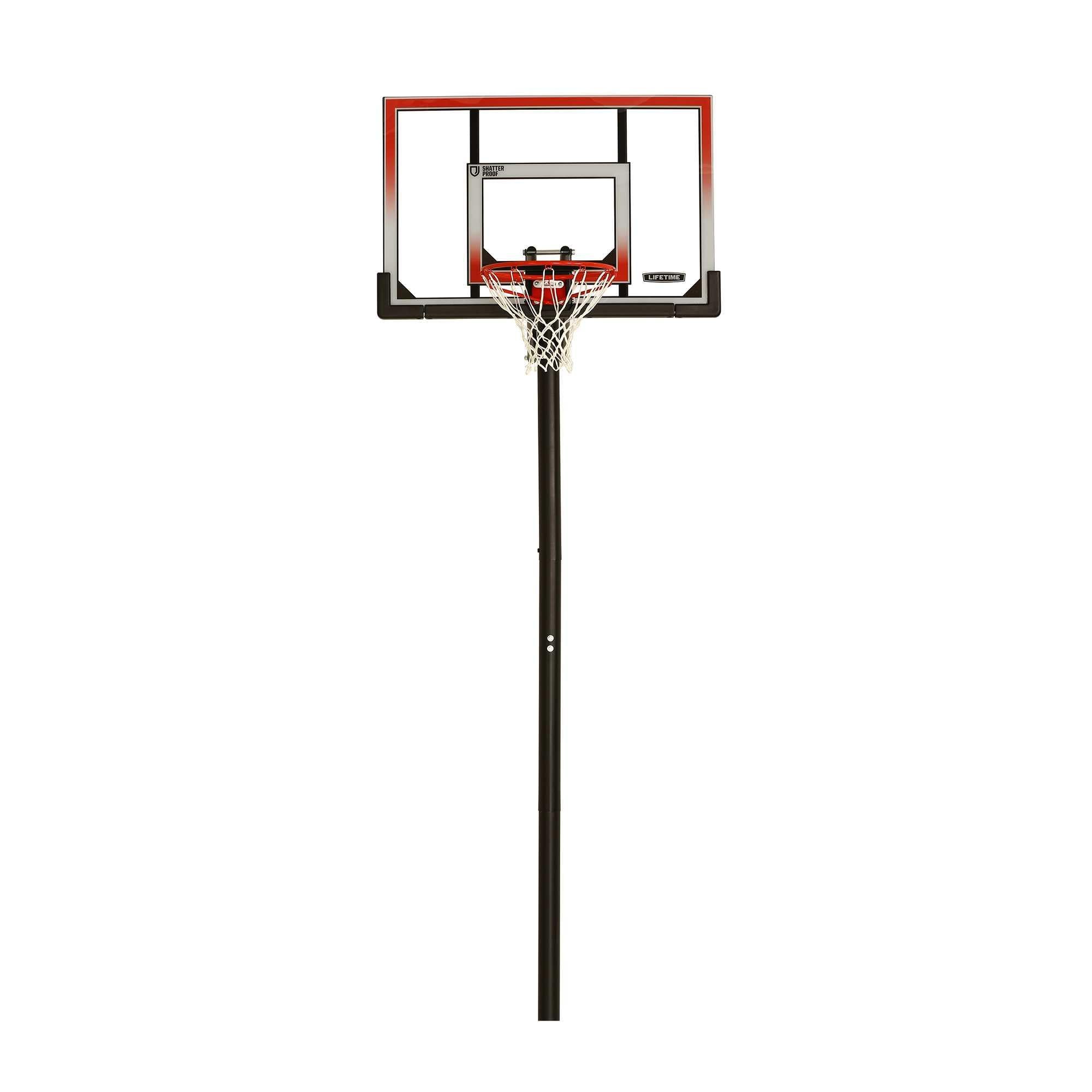 Lifetime 50'' Shatterproof In-Ground One Hand Adjust System, 71799