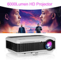 6000lm led home theater projector full hd proyector big screen movie tv hdmi usb