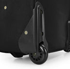 Yorker Lightweight Softside Expandable Travel Rolling Luggage Set, Black/Grey, 4-Piece (15/21/25/29)