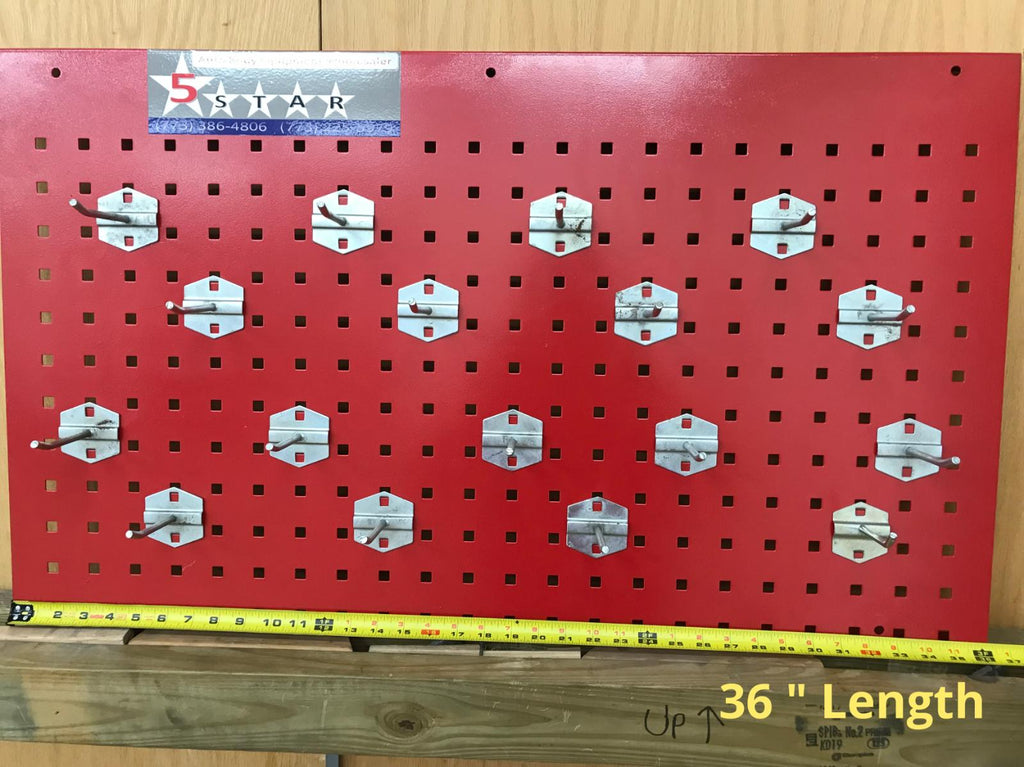 AUTO BODY FRAME MACHINE WALL MOUNT TOOL AND CLAMP BOARD WITH 17 HANGERS!!