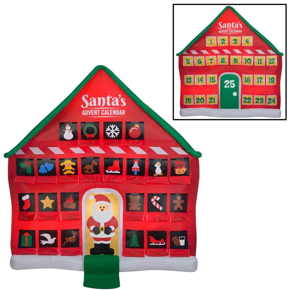 8 ft. Tall Airblown-Advent Calendar Scene-LG