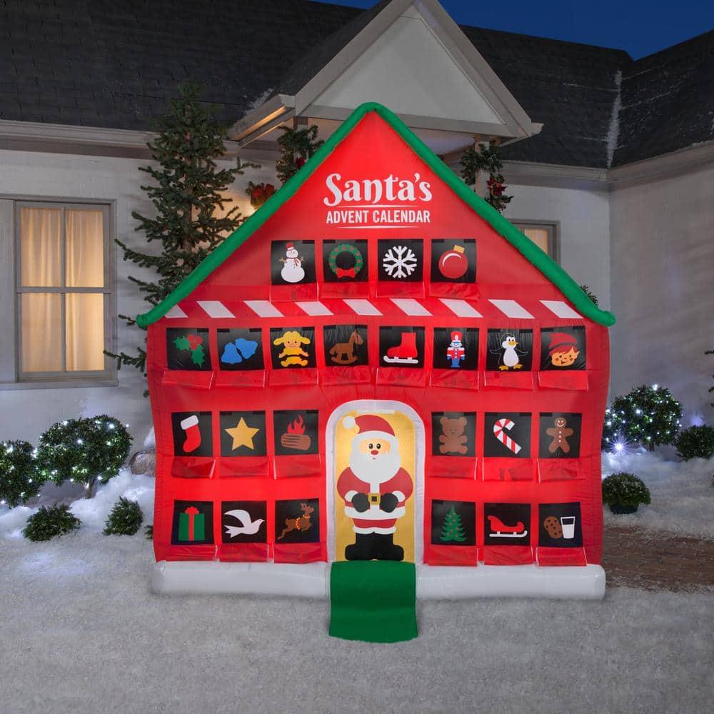 8 ft. Tall Airblown-Advent Calendar Scene-LG