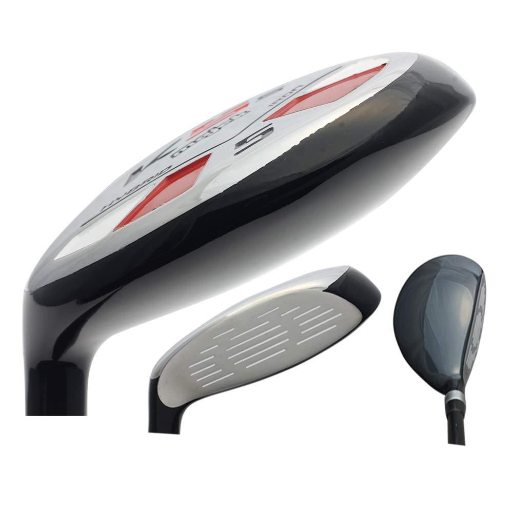 LEFT HANDED Majek Golf +2 inch Over XL Big &amp; Tall Senior Men’s All Hybrid Partial Set: #5, 6, 7, 8, 9, PW Senior Flex Utility “A” Flex Club (Tall 6'3"+ / +2" Over) Premium Men's Arthritic Grip
