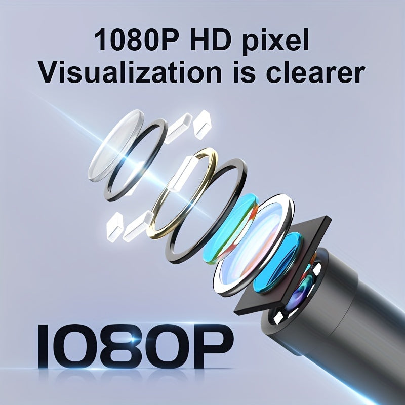 4.3 Inch IPS Industrial Endoscope HD Camera Photo IP67 Waterproof Ima3X Magnification 1080P Car Repair Engine Detection Air Repair Pipe Stain Probe