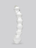 Lovehoney Beaded Sensual Glass Dildo 7 Inch, Clear | Clear