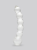 Lovehoney Beaded Sensual Glass Dildo 7 Inch, Clear | Clear