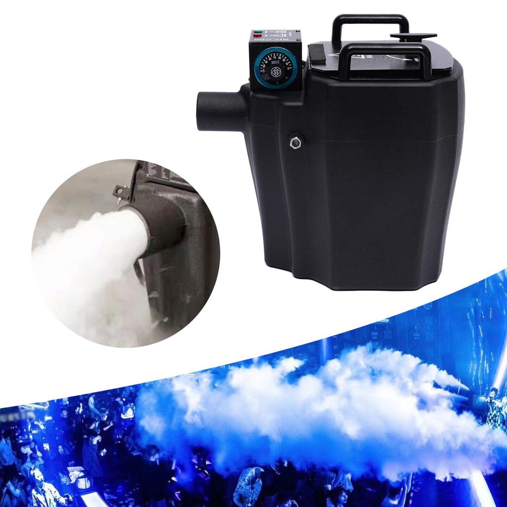 Dry Ice Machine DJ Stage Effect Low Smoke Fog Machine for Wedding Party Black
