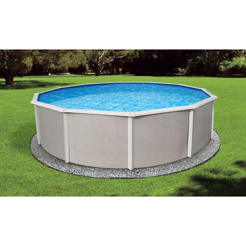 Blue Wave BlueWave Products ABOVE GROUND POOLS NB2524 18' Round 52" Belize Steel Pool