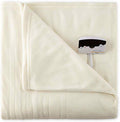 Biddeford 1001-9052106-757 Comfort Knit Fleece Electric Heated Blanket Full Natural