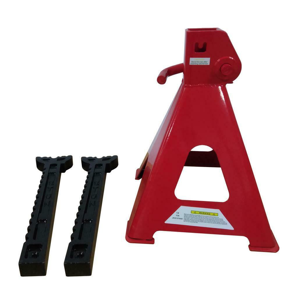 High Qualuty 12 Ton Jack Stands Red for Car,Vehicle Maximum Height 29-2/5"