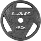 CAP, Barbell 2 In. Olympic Grip, 45 Pound Set of 2 Weight Plate