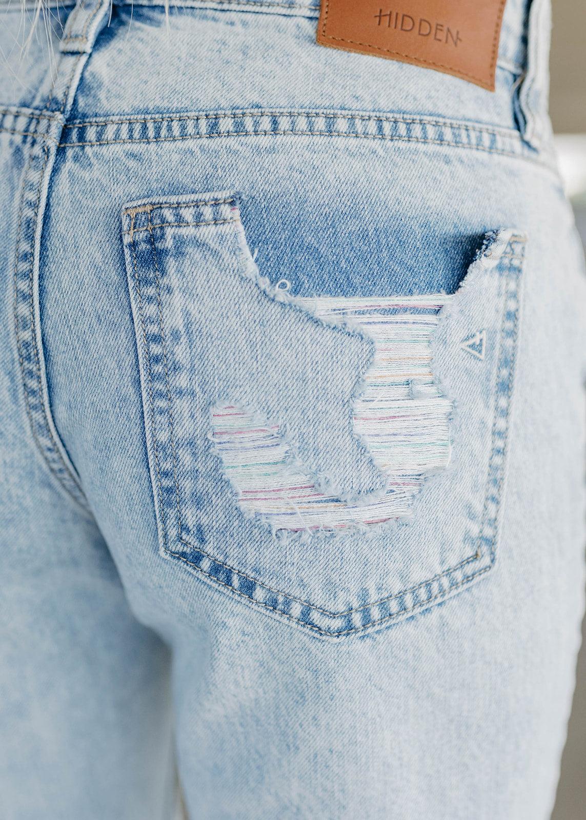 threaded boyfriend jeans