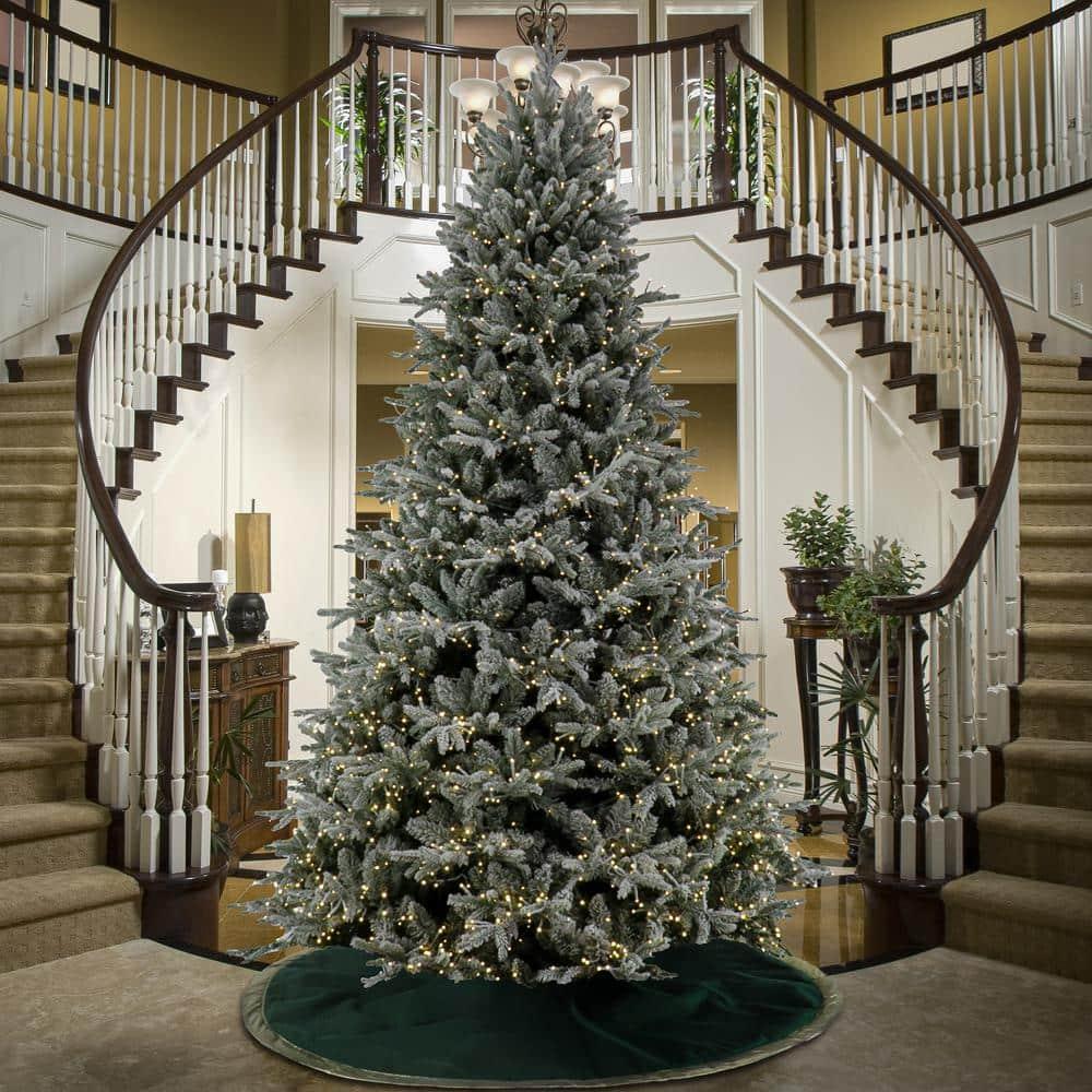 9 ft. Prelit Holliston Artificial Christmas Tree with Dual Color LED Cosmic Lights