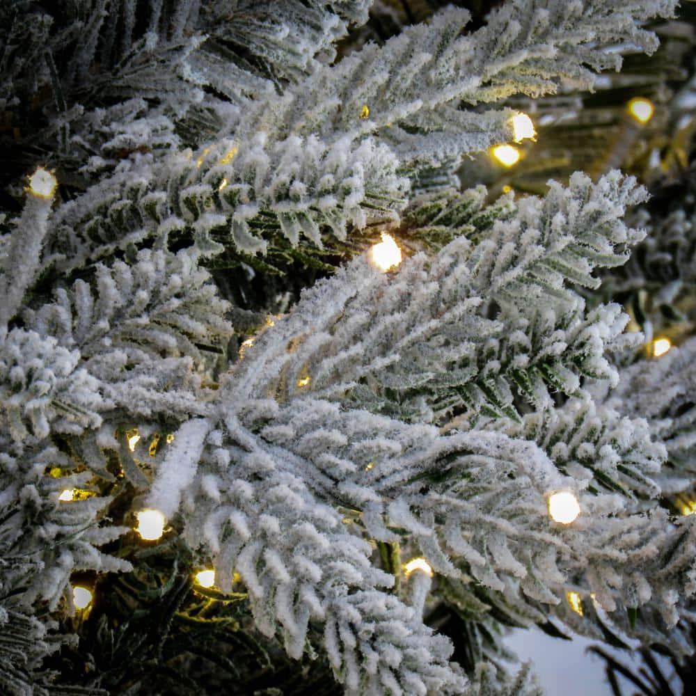 9 ft. Prelit Holliston Artificial Christmas Tree with Dual Color LED Cosmic Lights