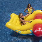 Swimline 9058 Giant Inflatable Sea-Saw Water Rocker 2 Person Swimming Pool Float with Built-In Handles for Kids and Adults,