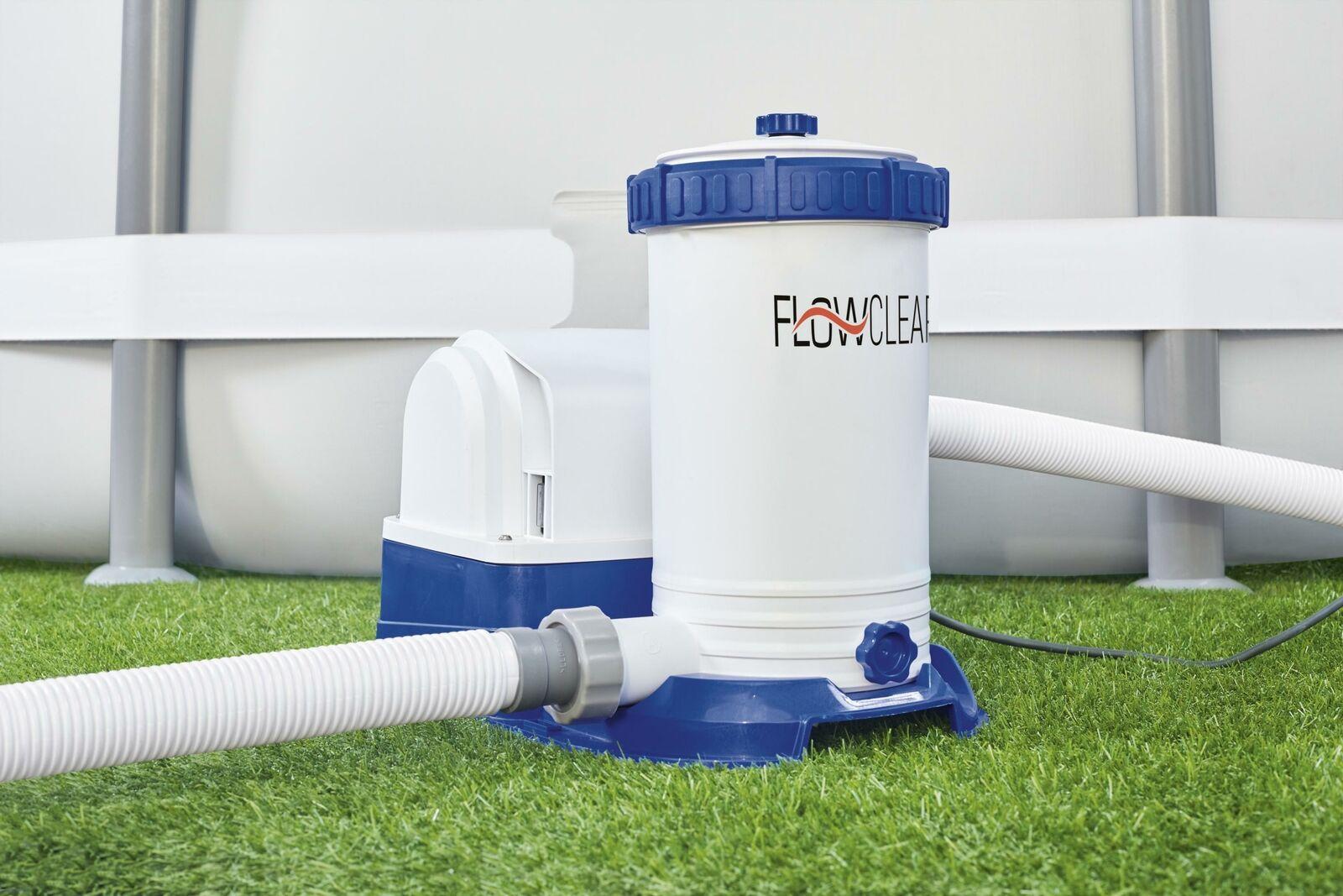 bestway 2500gph filter pump cartridge for above ground swimming pools 58392e usa