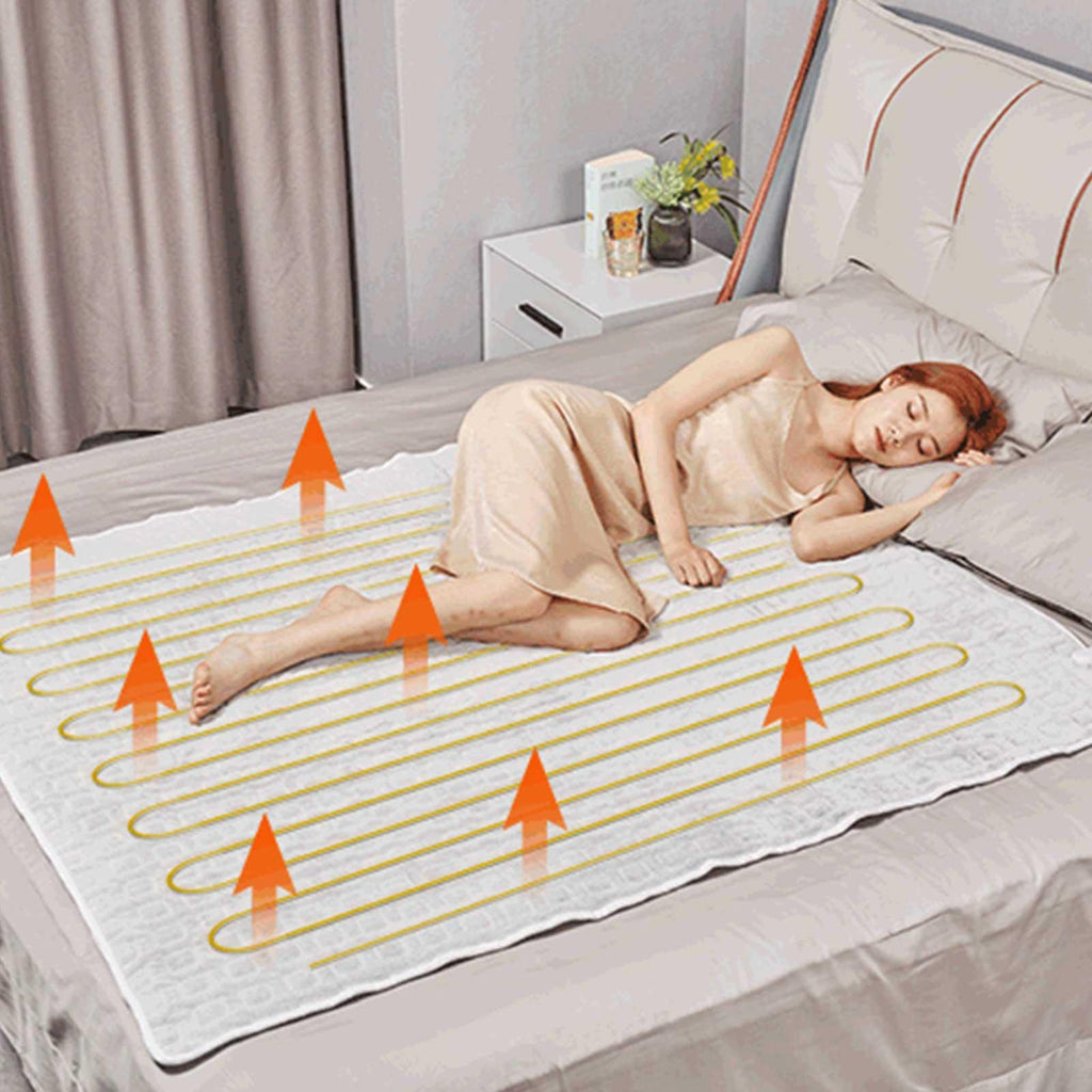 Electric Heated Blanket, 50 x 60 inches Heated Throw Blanket with 3 Heating Levels, Washable Flannel Heating Pad, Soft Electric Heating Pad, Suitable for Home and Office