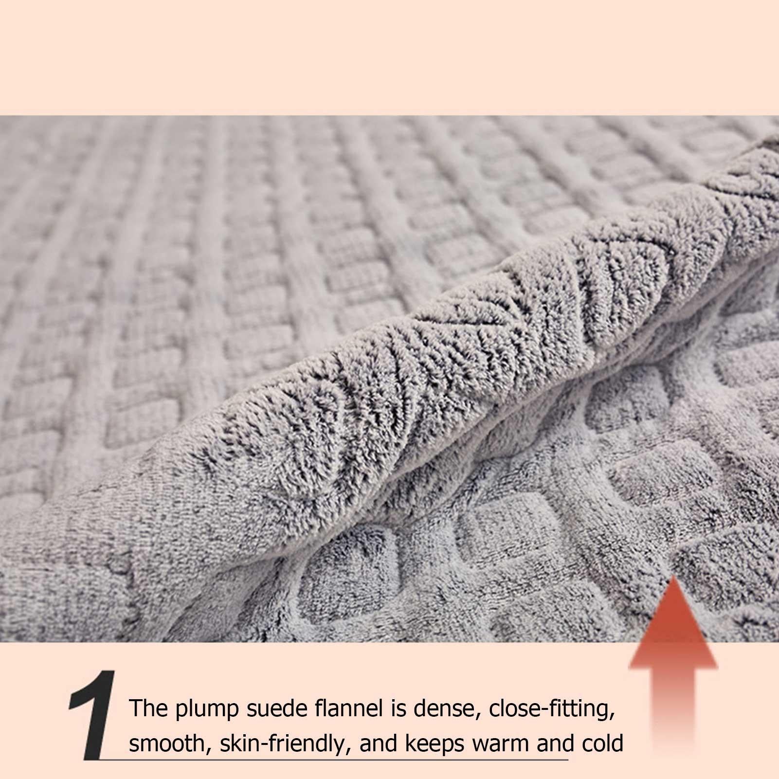 Electric Heated Blanket, 50 x 60 inches Heated Throw Blanket with 3 Heating Levels, Washable Flannel Heating Pad, Soft Electric Heating Pad, Suitable for Home and Office