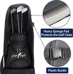 Golf Travel Bag, Golf Travel Case for Airlines, 600D Heavy Duty Oxford -Black