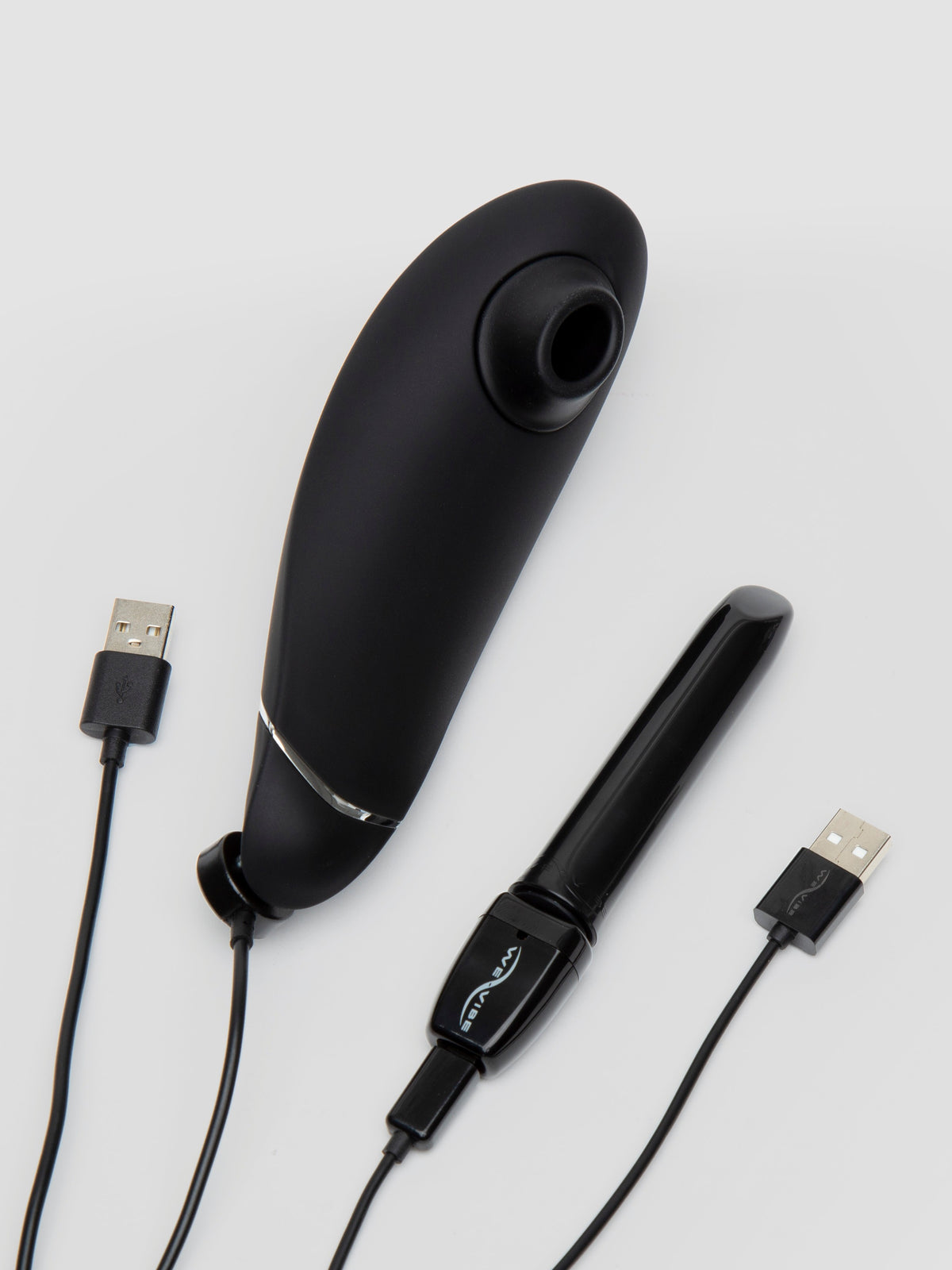 Womanizer X We-Vibe Silver Delights Limited Edition Pleasure Collection, Black