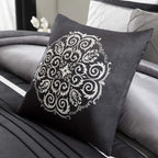 Gracie Mills Blaire 7 Piece Comforter Set, California King, Grey - MP10-950