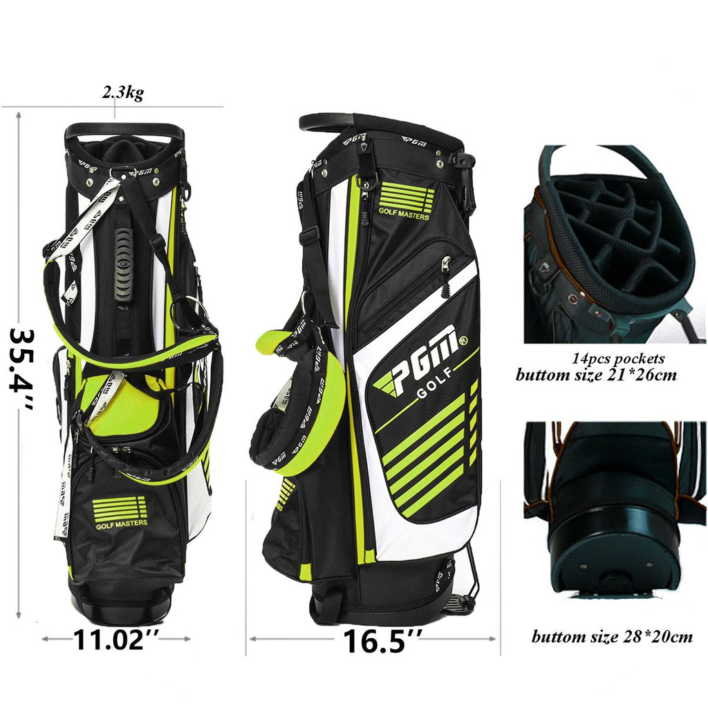 14 Way Divider Golf Stand Cart Bag,Golf Club StoraBag with Dual Shoulder Strap Easy to Carry,Lightweight,for Golf Course Game &amp; Travel
