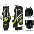 14 Way Divider Golf Stand Cart Bag,Golf Club StoraBag with Dual Shoulder Strap Easy to Carry,Lightweight,for Golf Course Game &amp; Travel