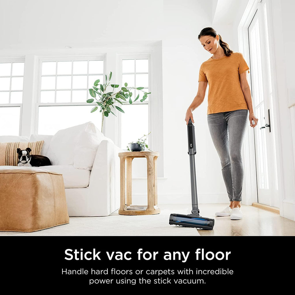 Shark WS642 WANDVAC System Pet 3-in-1 Ultra-Lightweight Powerful Cordless Stick &amp; Handheld Vacuum Combo with Charging Dock, Duster Crevice Tool &amp; Pet Multi-Tool, Grey