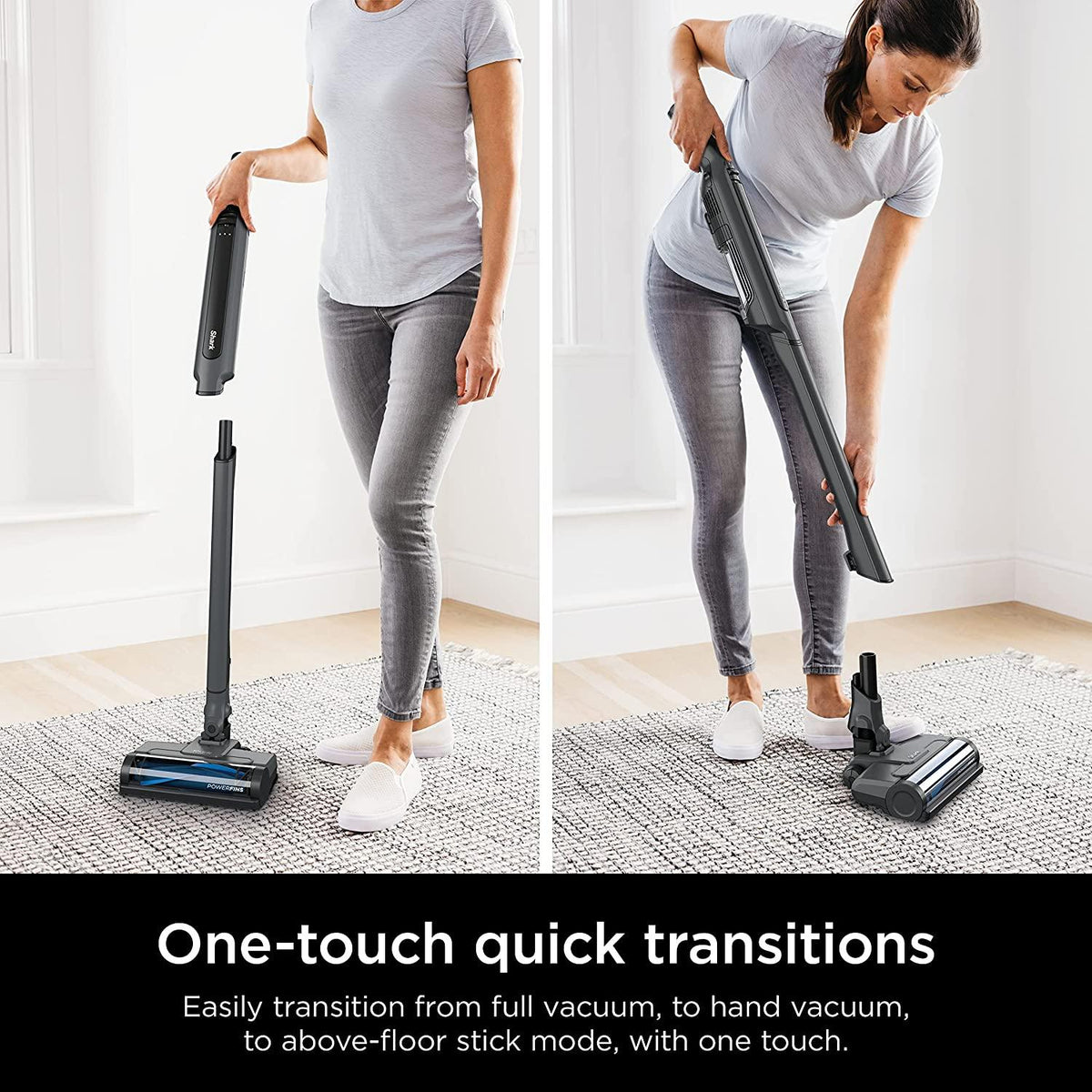 Shark WS642 WANDVAC System Pet 3-in-1 Ultra-Lightweight Powerful Cordless Stick &amp; Handheld Vacuum Combo with Charging Dock, Duster Crevice Tool &amp; Pet Multi-Tool, Grey