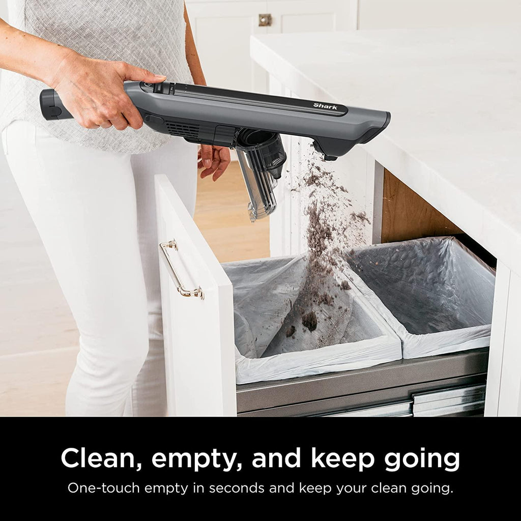 Shark WS642 WANDVAC System Pet 3-in-1 Ultra-Lightweight Powerful Cordless Stick &amp; Handheld Vacuum Combo with Charging Dock, Duster Crevice Tool &amp; Pet Multi-Tool, Grey
