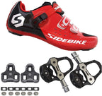 21Grams SIDEBIKE Men's Cycling Shoes,Breathable Cushioning Road Bike Shoes with Pedals &amp; Cleats