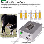 hxglpsng milking machine kit for sheep, 14l portable electric milker milking machine, automatic portable livestock milking equipment, adjustable vacuum pump food silicone grade hose