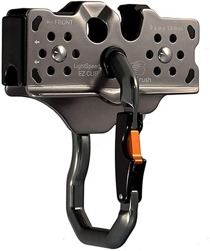 OmniProGear Lightspeed EZ Clip Fastest Zip Line Pulley Made in USA One Handed Installation Rated to 75 MPH