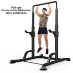 Pgyong Multifunctional Adjustable Power Rack Exercise Horizontal Bar Pull-up Squat Stand for Home Gym Fitness
