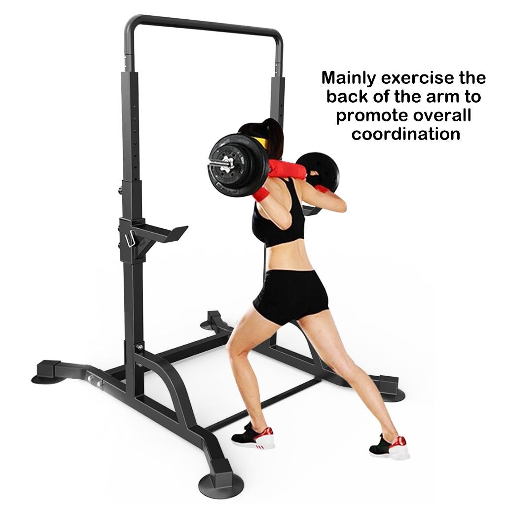 Pgyong Multifunctional Adjustable Power Rack Exercise Horizontal Bar Pull-up Squat Stand for Home Gym Fitness