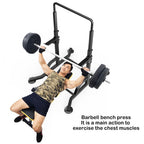 Pgyong Multifunctional Adjustable Power Rack Exercise Horizontal Bar Pull-up Squat Stand for Home Gym Fitness