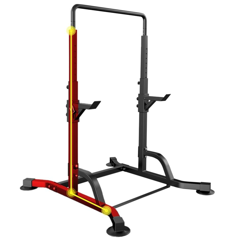 Pgyong Multifunctional Adjustable Power Rack Exercise Horizontal Bar Pull-up Squat Stand for Home Gym Fitness