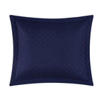 Chic Home Hortense Comforter And Quilt Set Hotel Collection  Fish Scale Pattern Bed In A Bag Navy, Twin - Twin