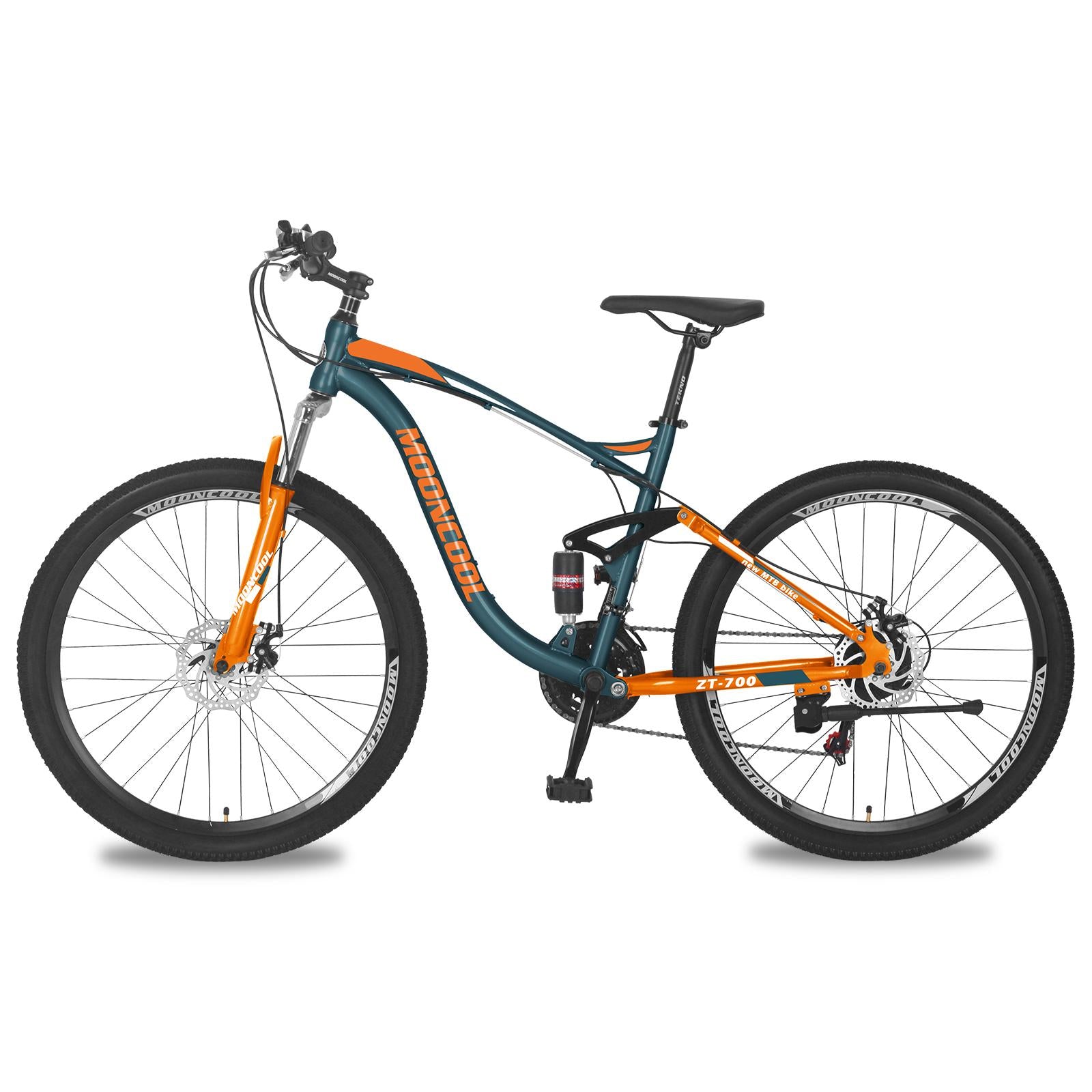 Lilypelle Mountain Bike Youth/Adult,27.5 Inch 21 Speed Double Disc Brake Dual Full Suspension Aluminum Farm Bikes,Green