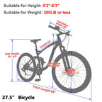 Lilypelle Mountain Bike Youth/Adult,27.5 Inch 21 Speed Double Disc Brake Dual Full Suspension Aluminum Farm Bikes,Green