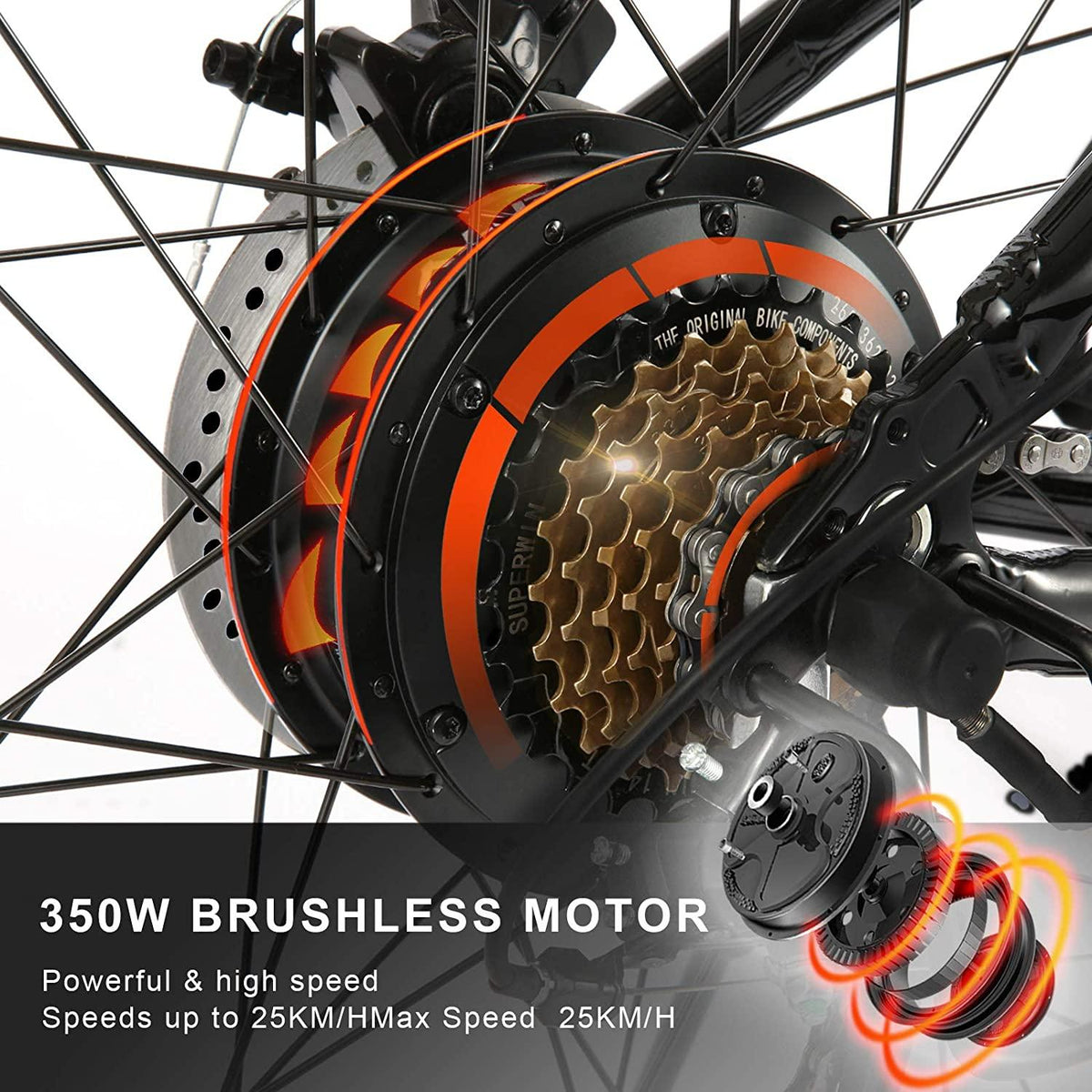 Vivi 500W/350W Electric Bike, Adult Electric Bikes 26" Mountain Bike Bicycle with 21-Speed Gears/Removable 48V/12.5Ah/36V/8Ah Battery/4 Modes/2 Mudguards