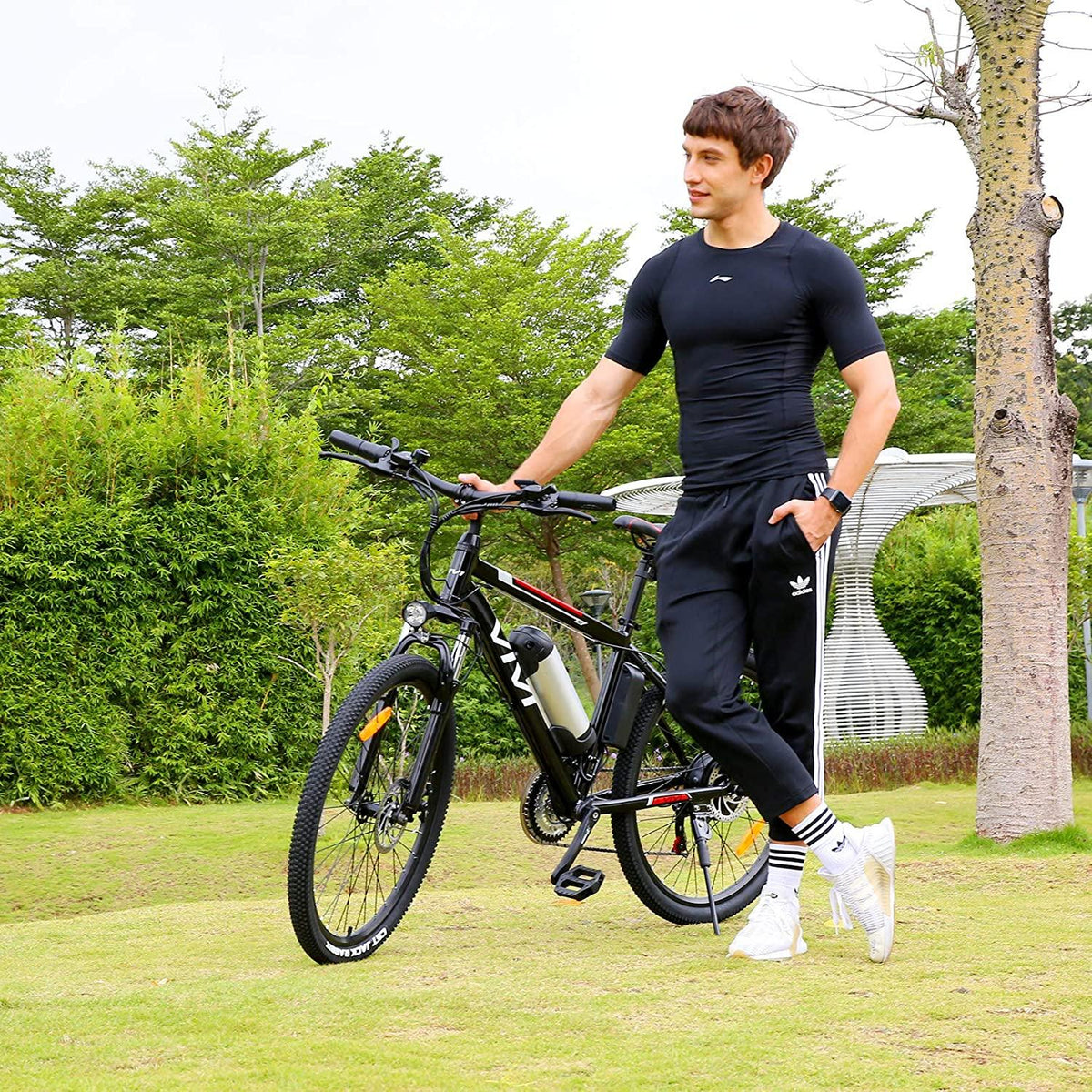 Vivi 500W/350W Electric Bike, Adult Electric Bikes 26" Mountain Bike Bicycle with 21-Speed Gears/Removable 48V/12.5Ah/36V/8Ah Battery/4 Modes/2 Mudguards