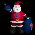 7 ft. Ole Miss Santa Clause Yard Inflatable
