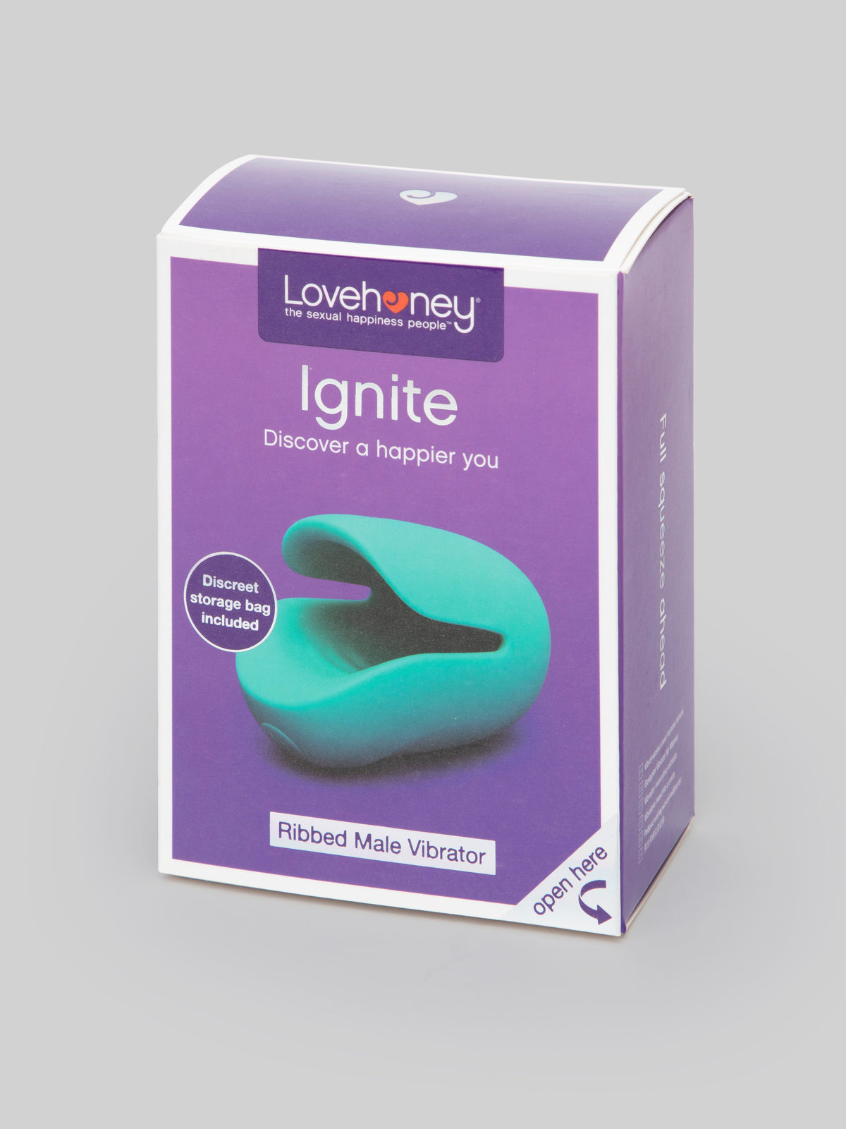 Lovehoney Ignite 20 Function Ribbed Male Head Vibrator , Blue