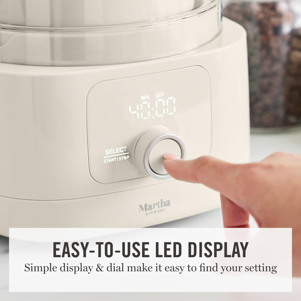 Ice Cream Maker, 2 Quart Double-Insulated Freezer Bowl, Sorbet & Frozen Yogurt, Ready in 20 Minutes, Mix-Ins Chute, Easy to Clean, Linen Cream