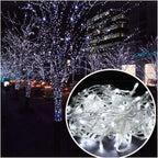 LIUPENGWEI Outdoor Fairy String Lights 10M With 100 LED 8 Modes Wave Rope Lights Icicle Curtain Light,Waterproof Festival Lighting For Garden Patio Yard Home Wedding Party And Christmas Decoration gar