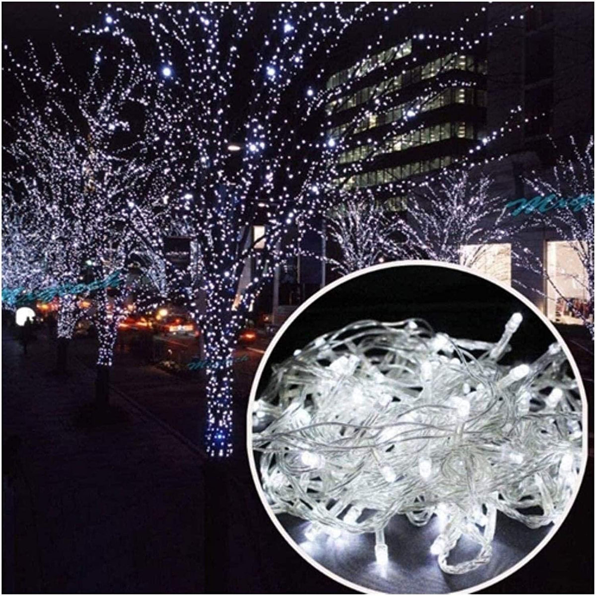 LIUPENGWEI Outdoor Fairy String Lights 10M With 100 LED 8 Modes Wave Rope Lights Icicle Curtain Light,Waterproof Festival Lighting For Garden Patio Yard Home Wedding Party And Christmas Decoration gar